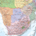 Africa Political Wall Map (in English) 100x115cm