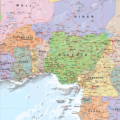 Africa Political Wall Map (in English) 100x115cm