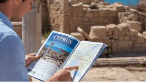 Geography books and atlases